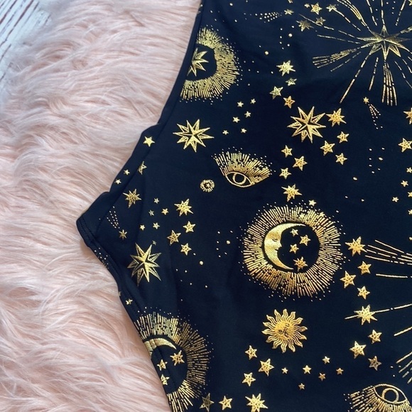 NWT CARBON38 Celestial One Shoulder Bodysuit sz S - Picture 7 of 13